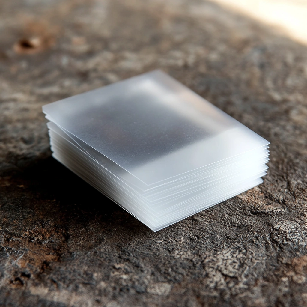 frosted plastic business card