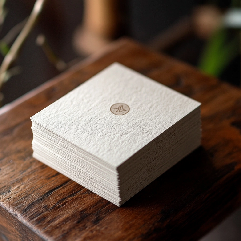 recycled paper business card